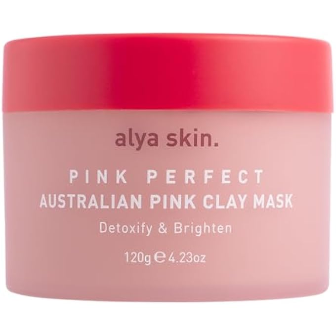 alya skin PINK CLAY MASK 120G - AUSTRALIAN PINK CLAY FACIAL MASK - PORE MINIMIZER, DETOXIFY SKIN, ACNE RECOVERY - Image 1